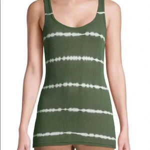 🆕Green Amber Tie Dye Ribbed Tank🆕